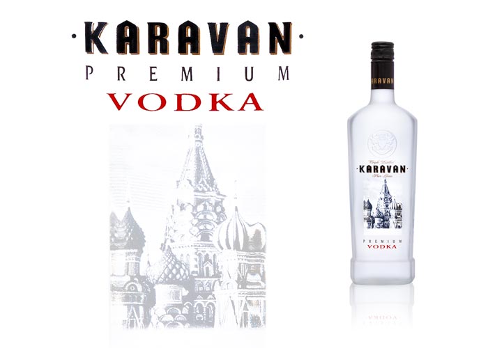 Satinage SAGA Décor fenêtre dépolissage bouteille verre Karavan Vodka