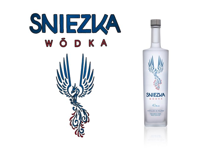 Satinage SAGA Décor dépolissage bouteille verre Sniezka vodka